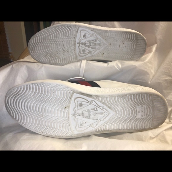 Gucci Remix Ace Dragon Patch White Sneakers 12 - Picture 12 of 14